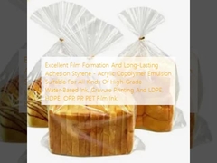 Excellent Film Formation And Long-Lasting Adhesion Styrene - Acrylic Copolymer Emulsion Suitable For All Kinds Of High-Grade Water-Based Ink, Gravure Printing And LDPE, HDPE, OPP, PP, PET Film Ink;